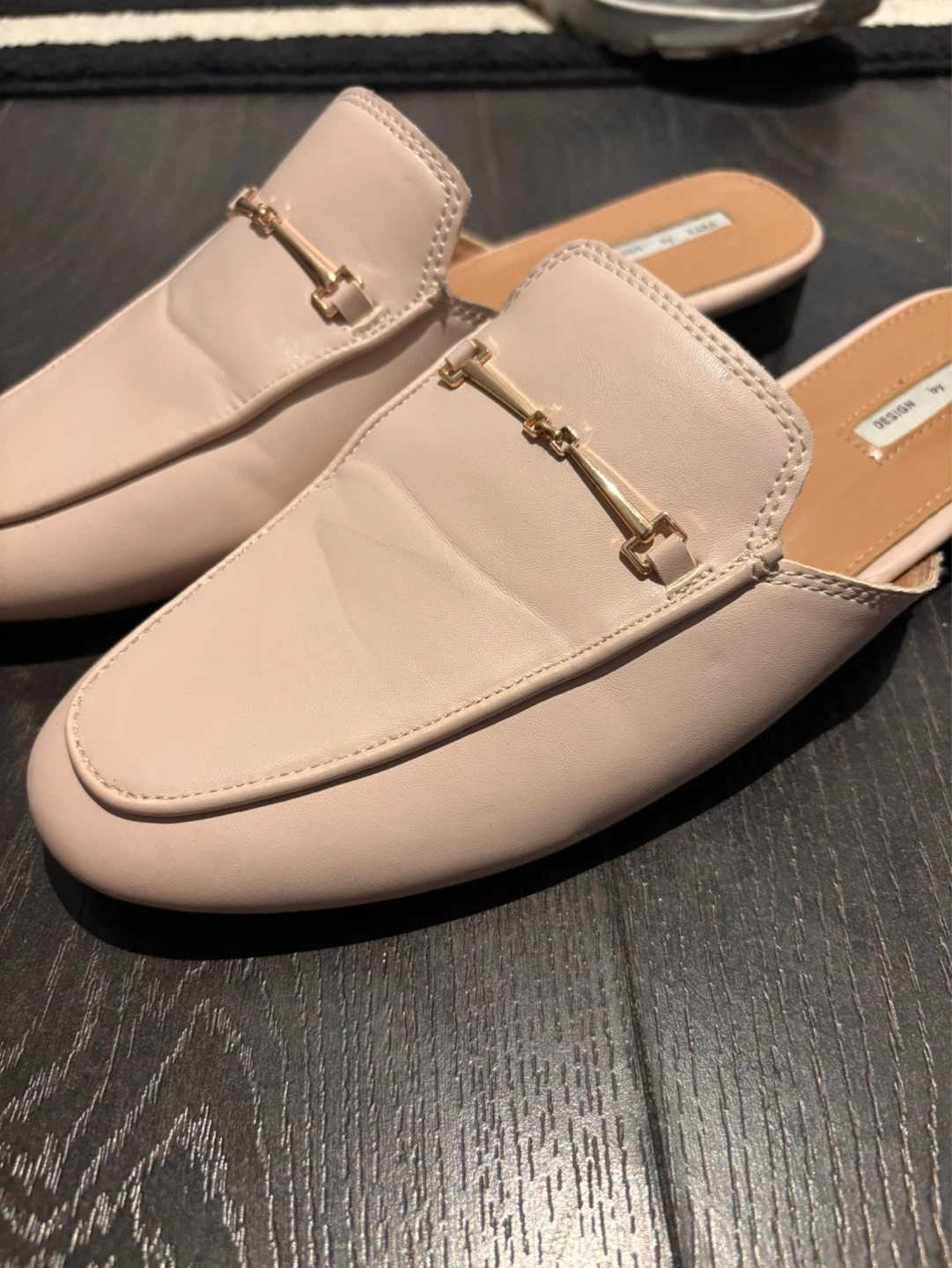 Beige Slip-On Mule Loafers – Size 8 - photo 3
