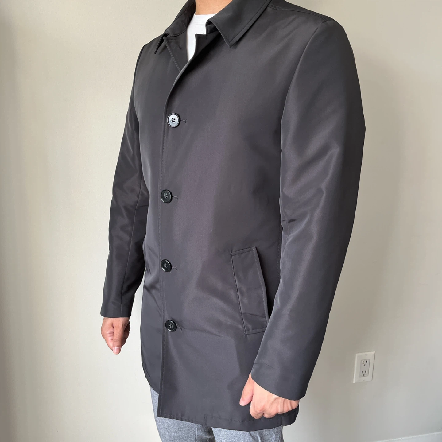 1670 Men's Spring Trench Coat, Size 38