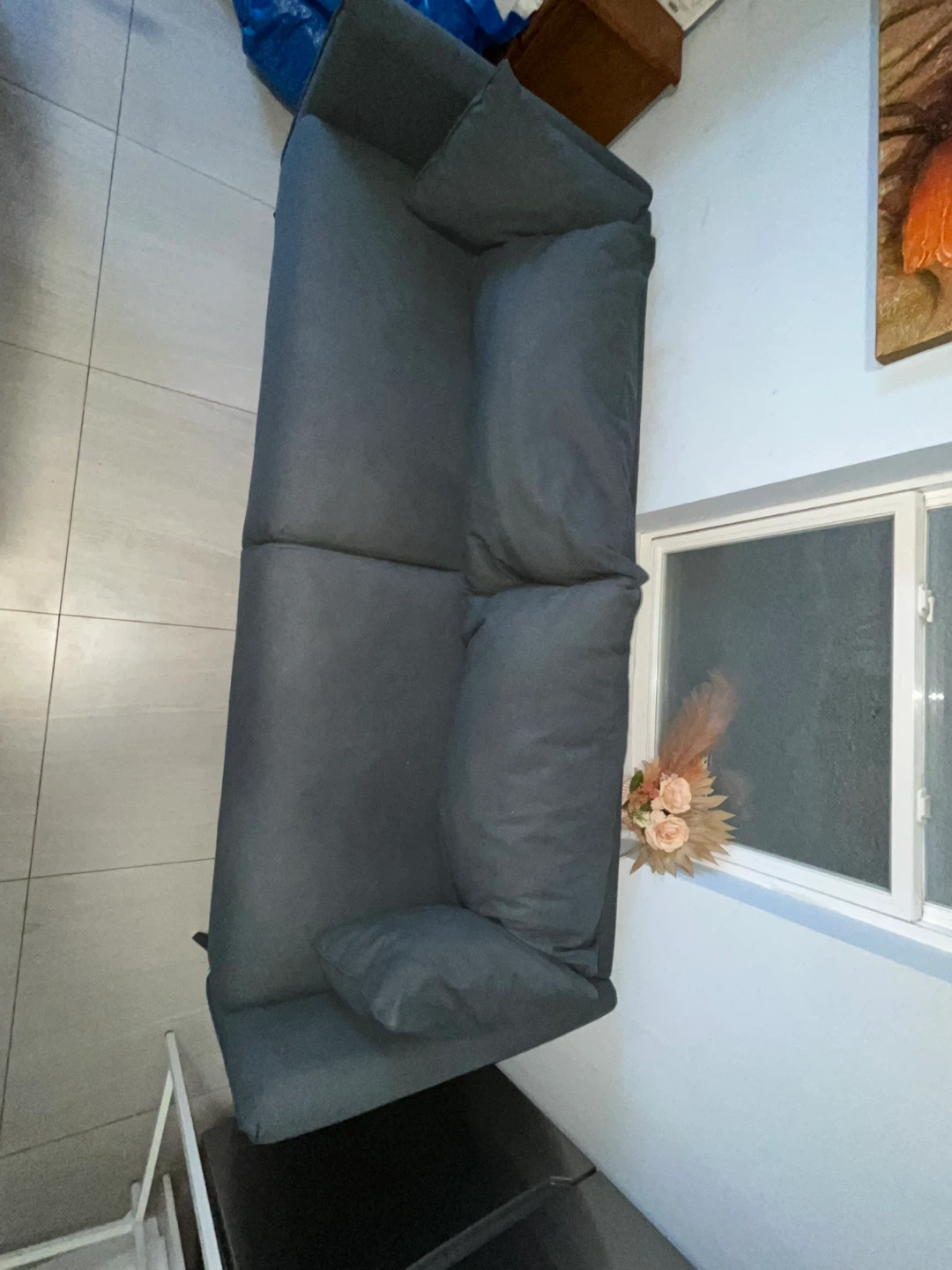 Dark Blue Sofa - photo 3