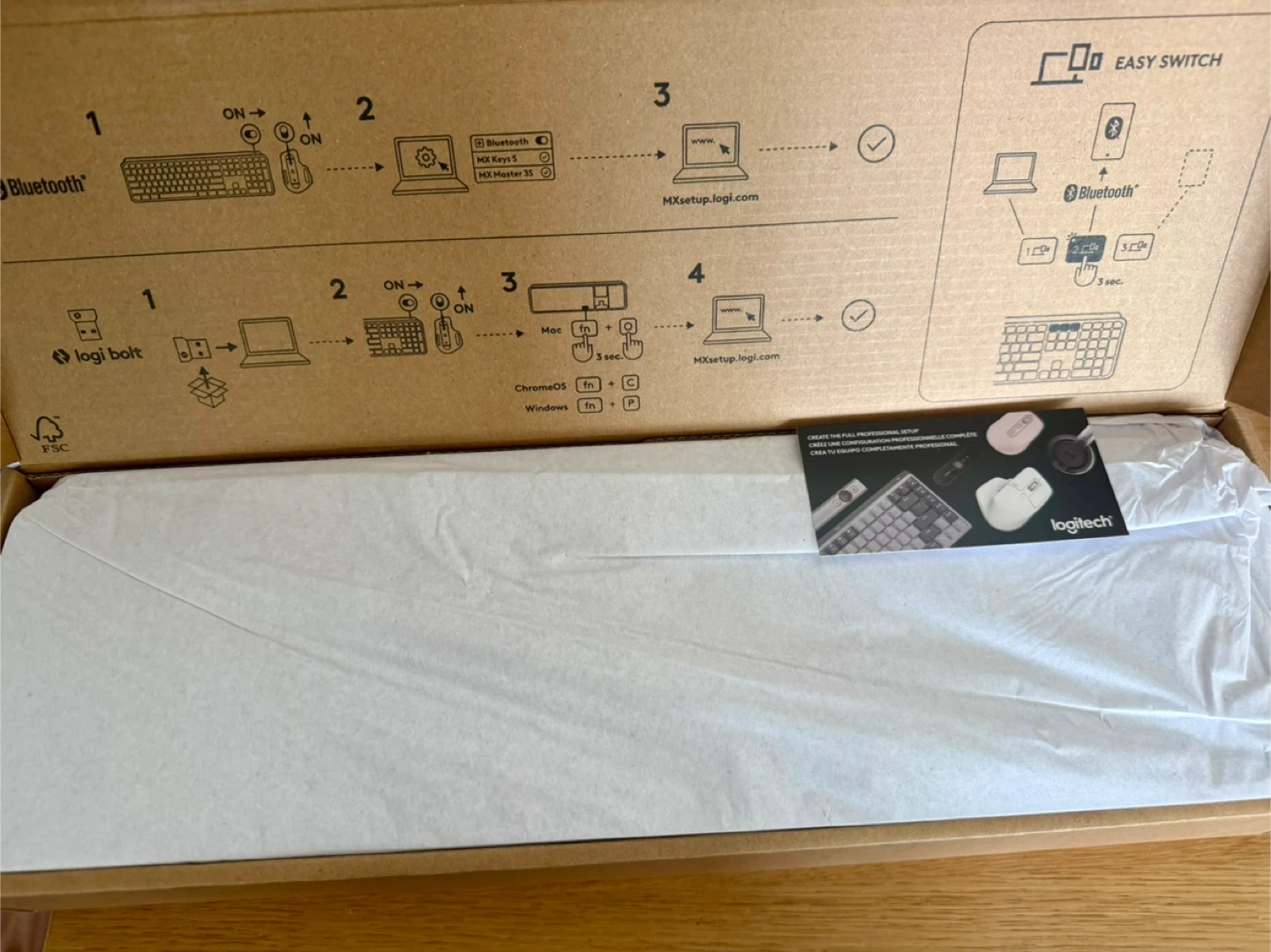 Logitech MX Keys S Combo Keyboard and Mouse - photo 3