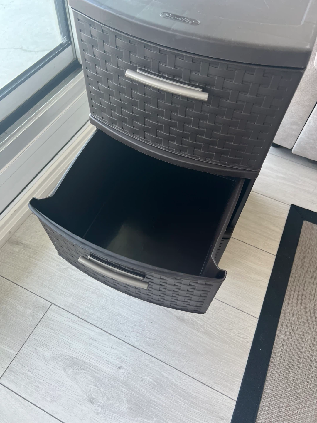 Sterilite 3 Drawer Weave Tower Brown - photo 2