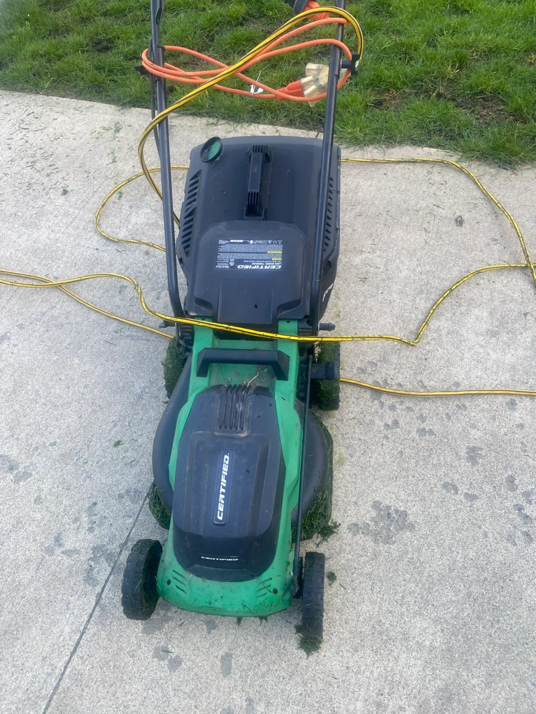 Certified Electric Lawn Mower