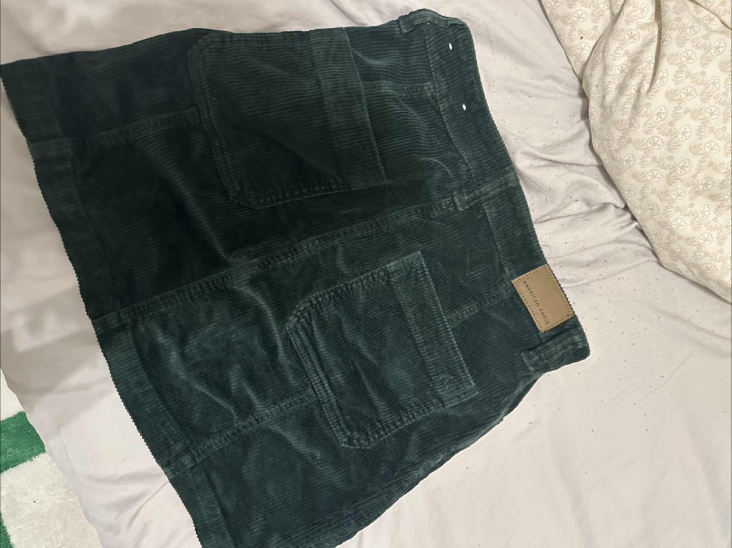 American Eagle Corduroy Skirt - Green - Size 00 Regular - photo 2