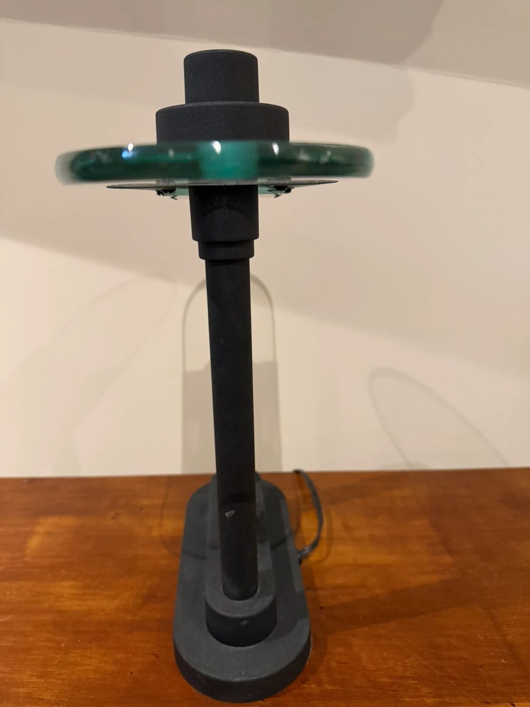 Black Desk Lamp with Glass Shelf - photo 2