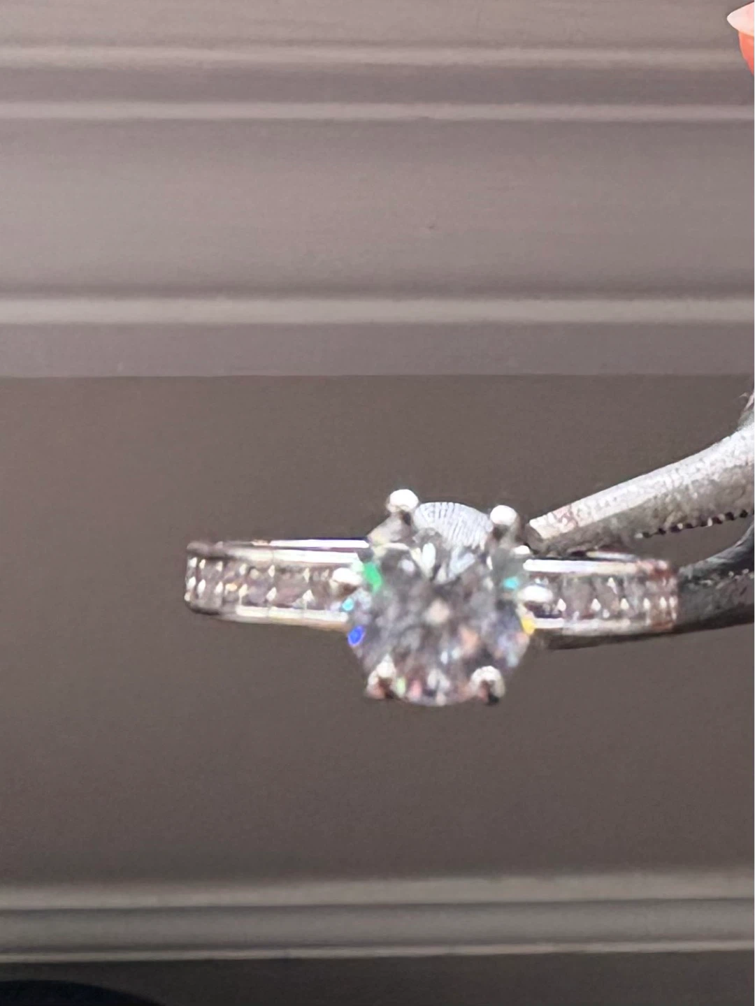 Sterling silver CZ Engagement Ring set - photo 2