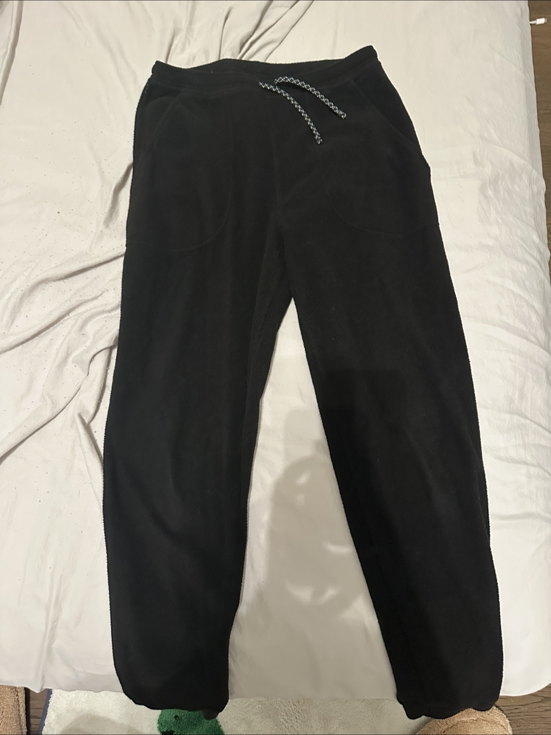 Patagonia Black Fleece Pants Size L 12