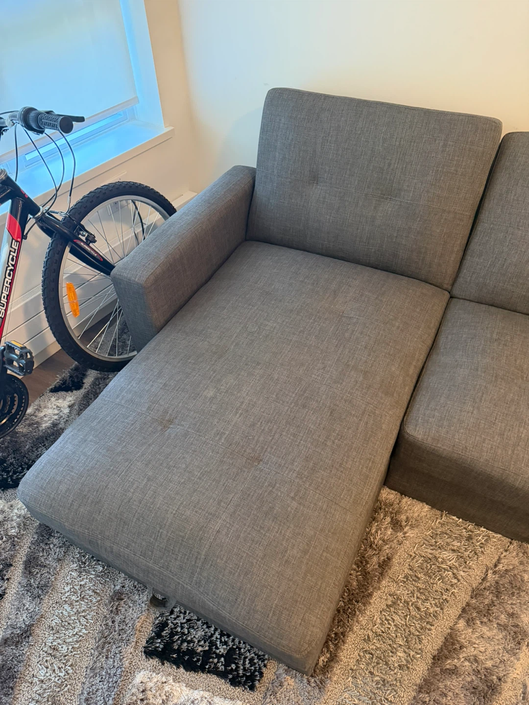 Grey Sofa with Storage - photo 2