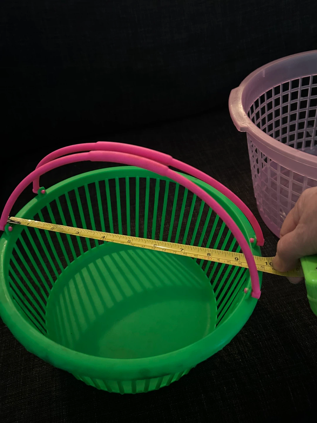 Plastic Baskets - Green and Pink - photo 5