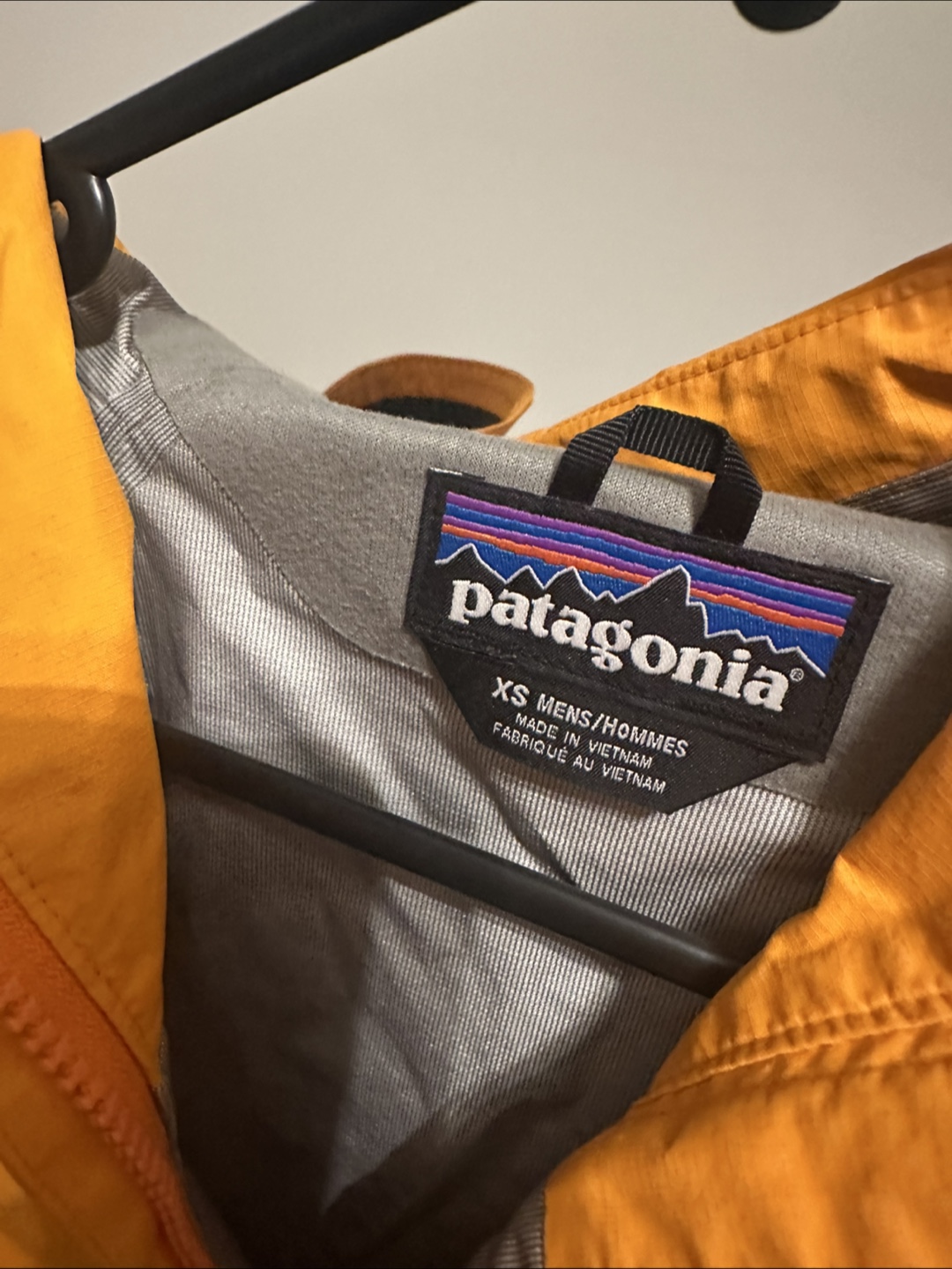 Patagonia Anorak Jacket - XS Men's - Yellow/Navy - photo 3