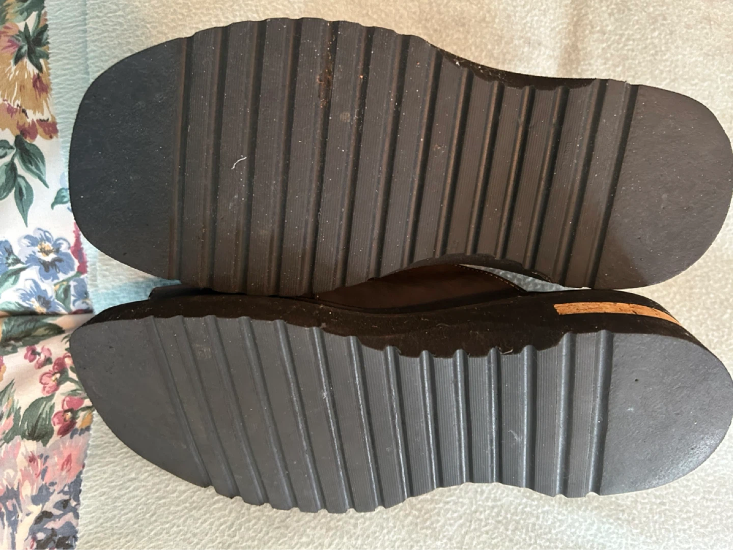 Women's Dark Grey and Blue Two-Tone Slides - photo 3