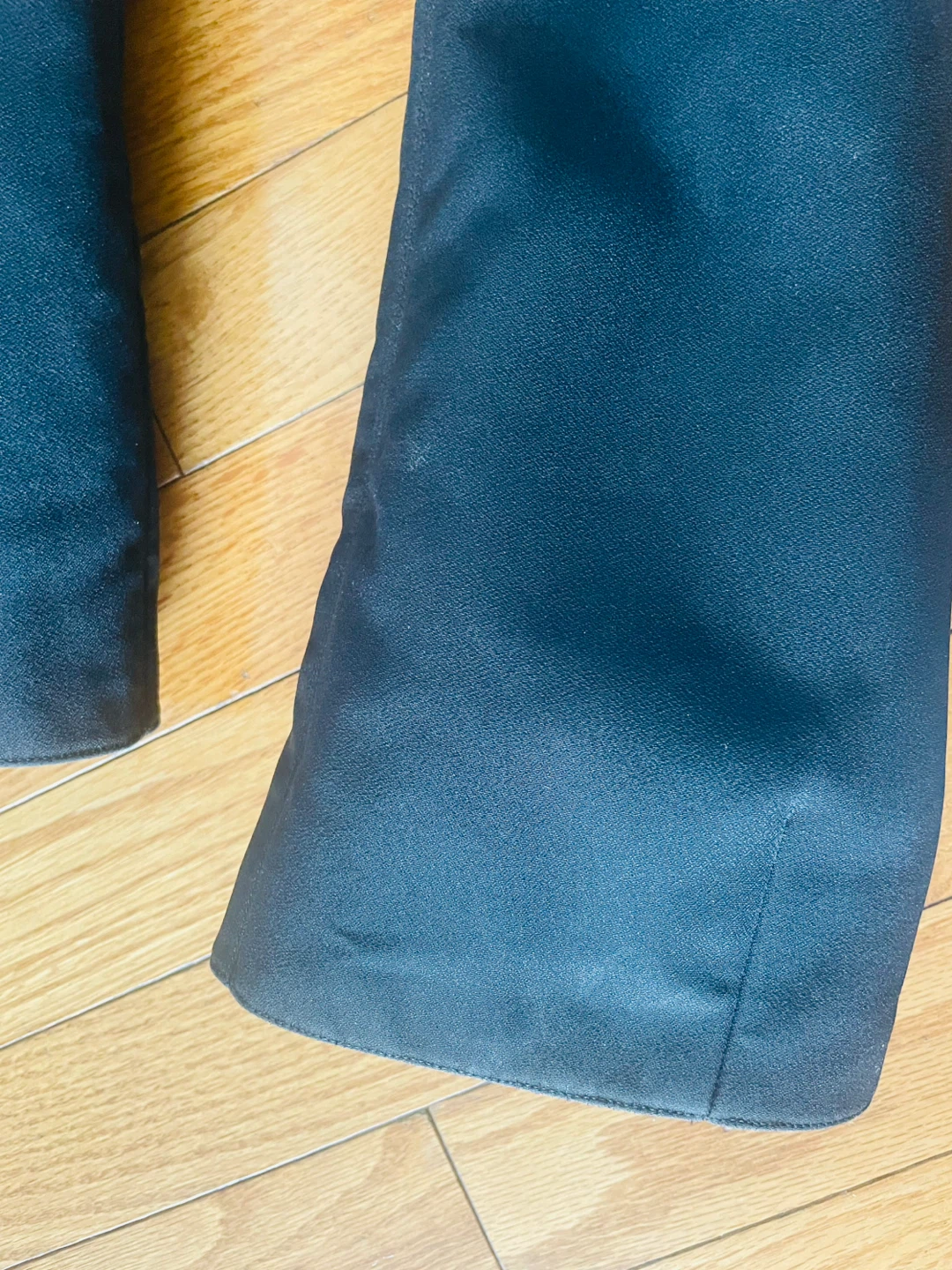 Genny Black Knee high Boots with Zipper - photo 2