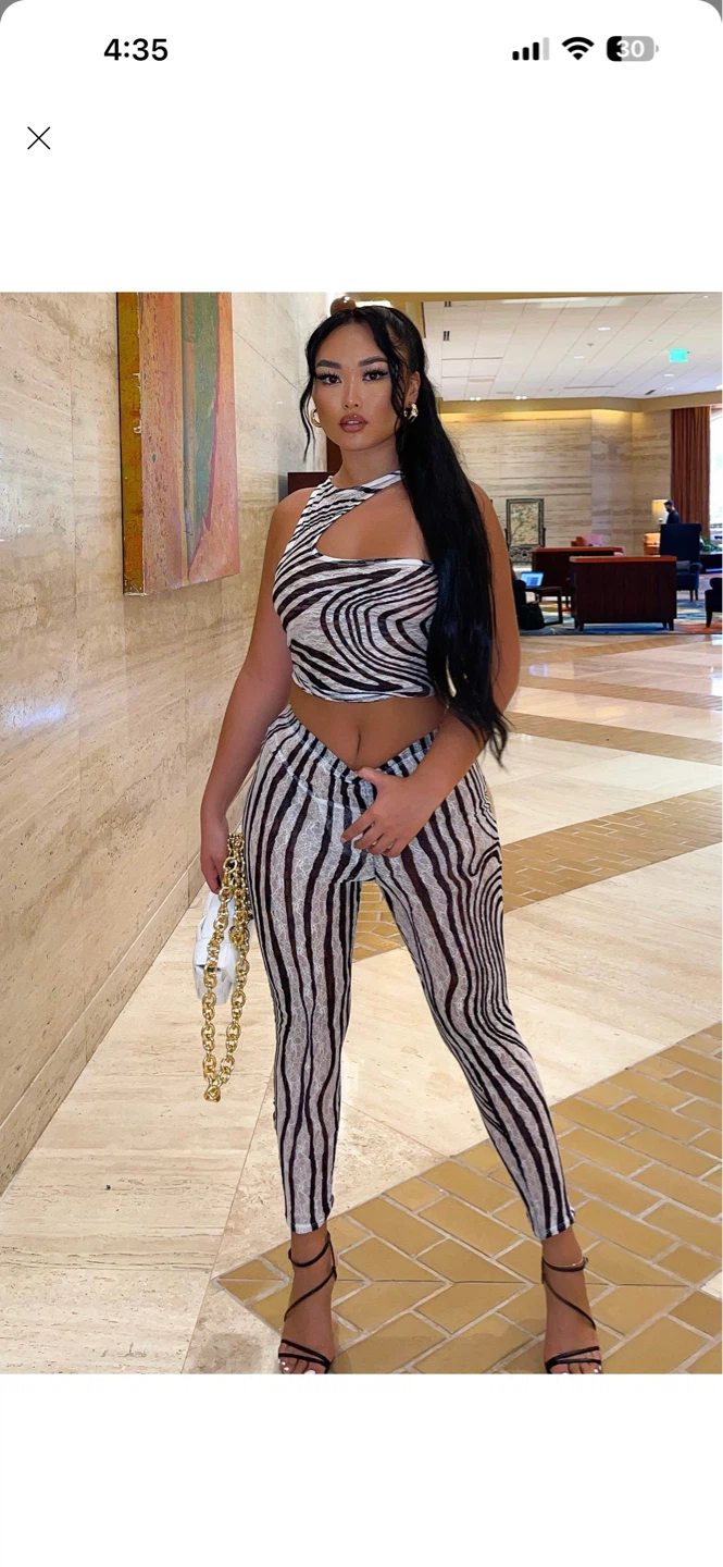 Zoey Zebra Leggings Set