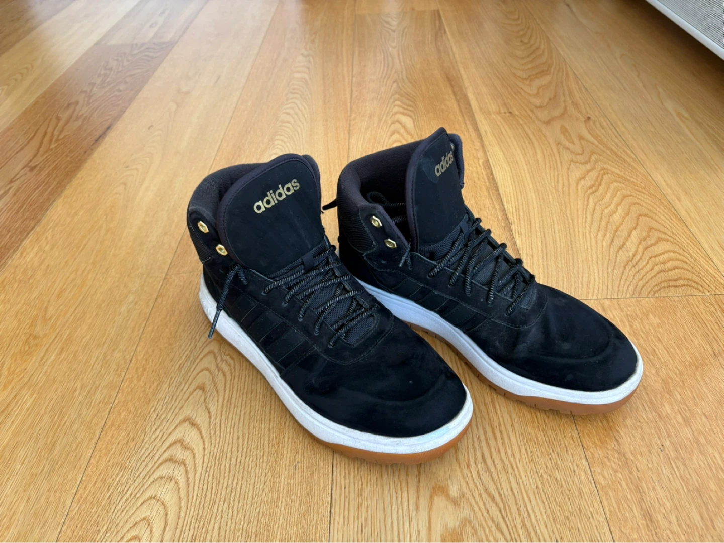 Adidas Men's Black High-Top Sneakers Size 9