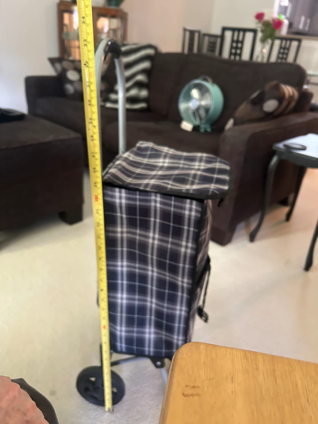 Tartan Shopping Trolley Bag