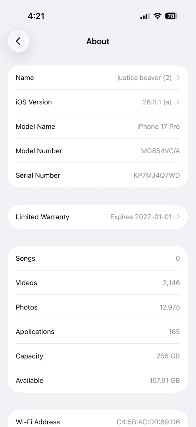 iPhone 17 Pro Silver - photo 3
