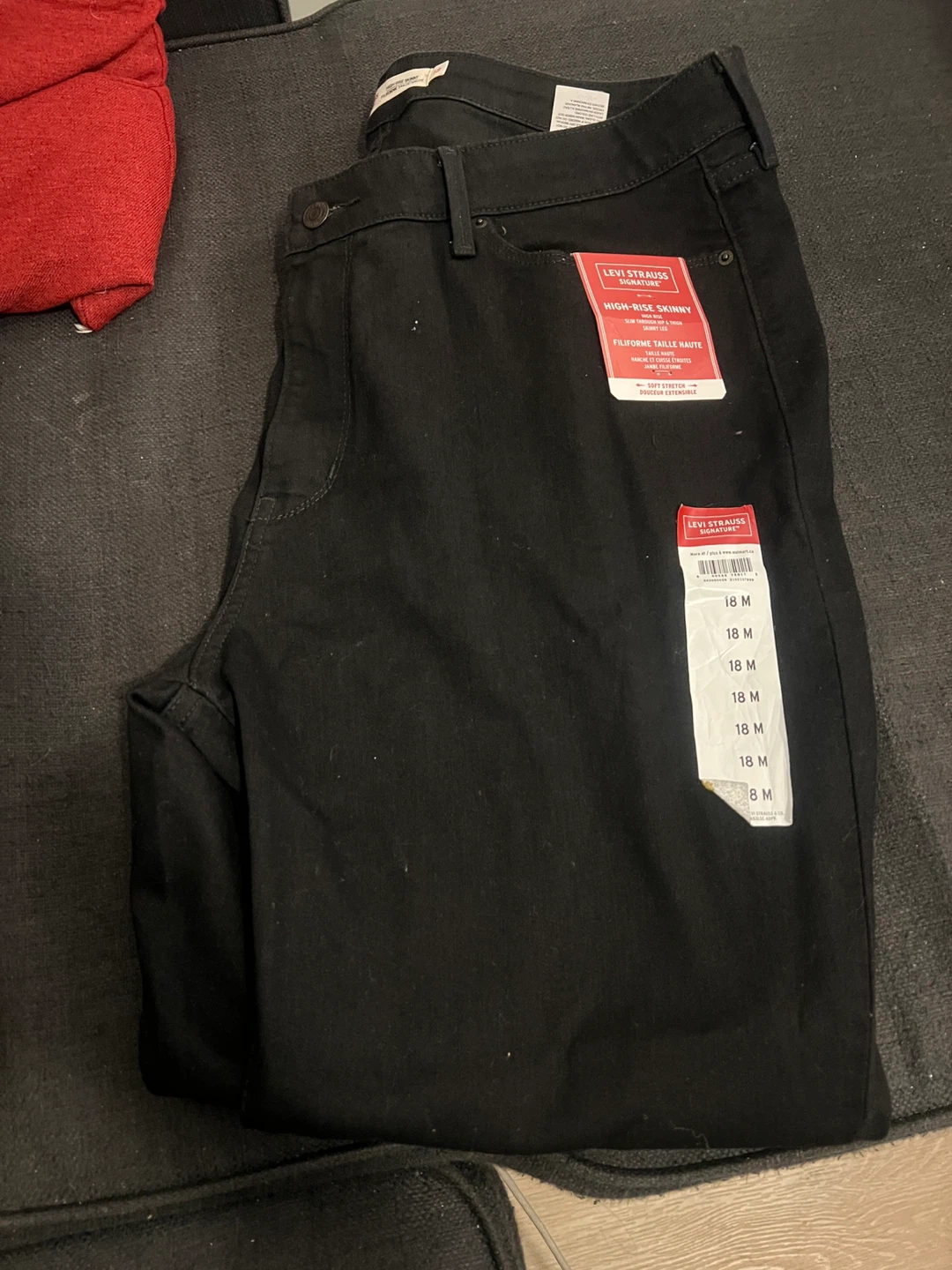 BNWT size 18 black skinny jeans