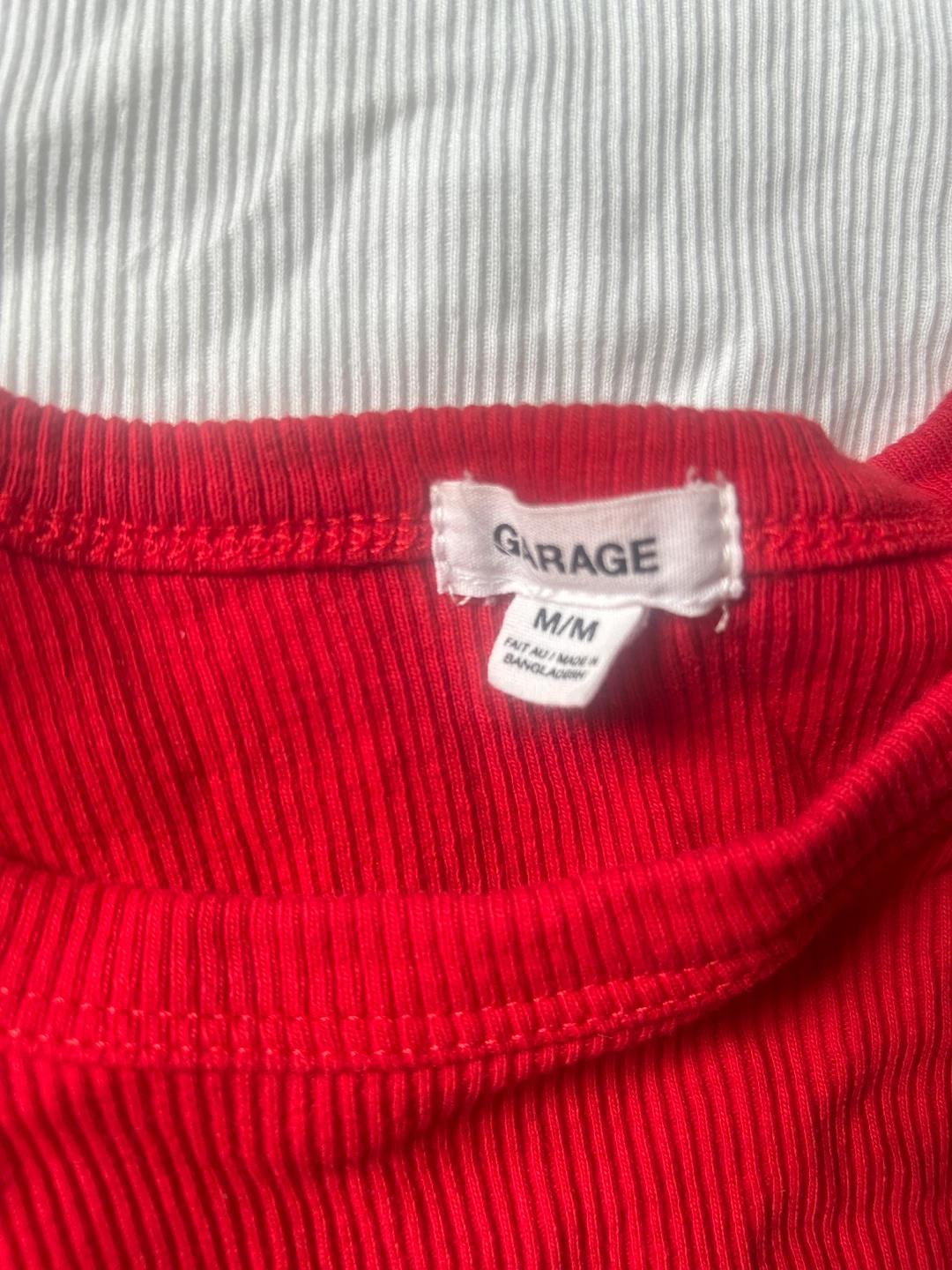 Garage Red & White Tank Tops - Size M/M & P/S - photo 2