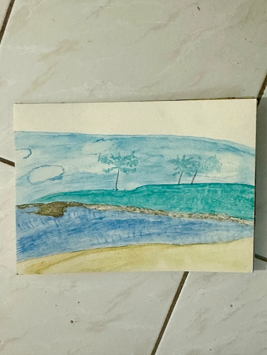 Collection of 7 Original Water Colour Paintings - photo 3