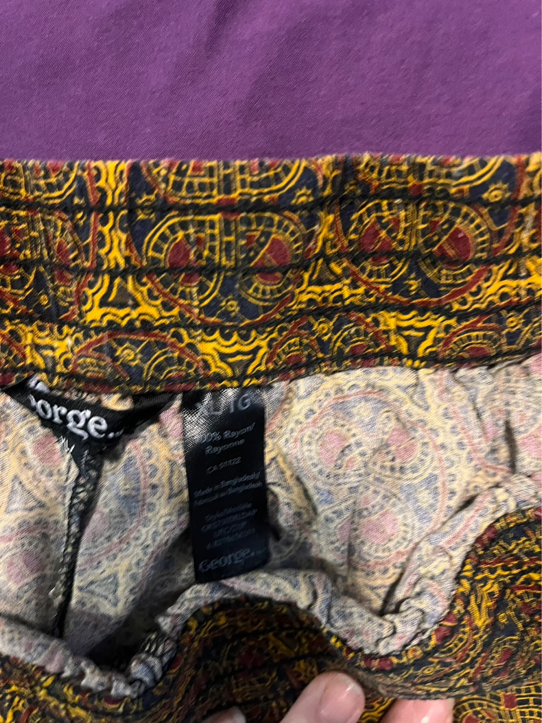 George Women's Patterned Rayon Shorts - photo 3