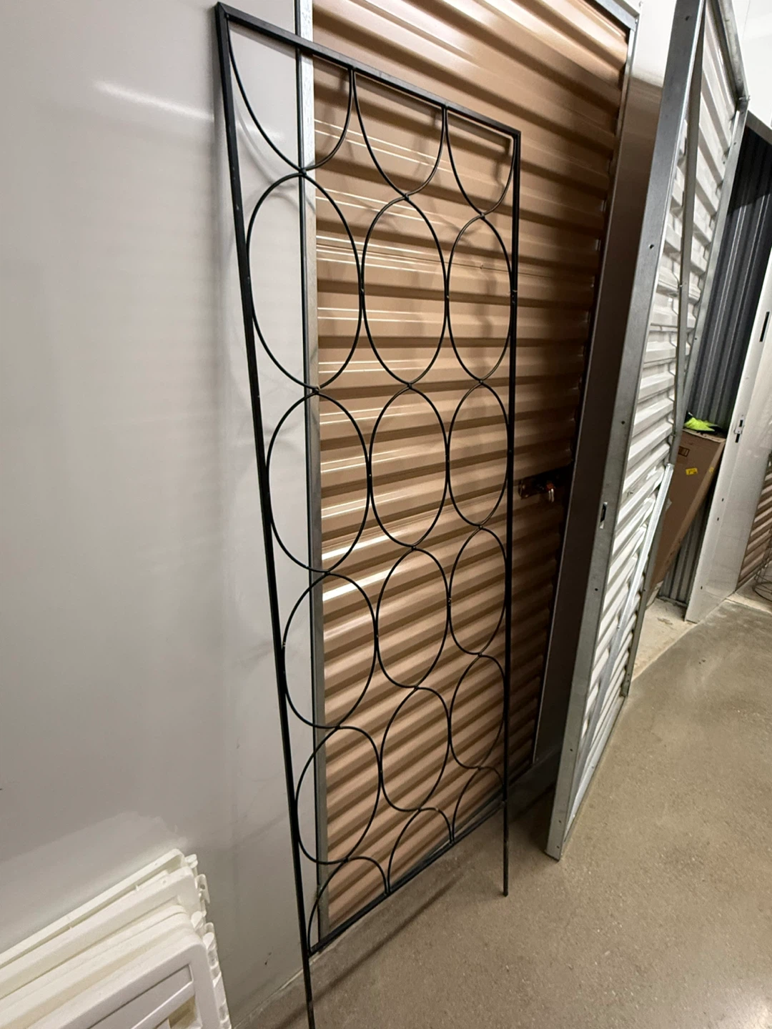 Black Metal trellis for planting