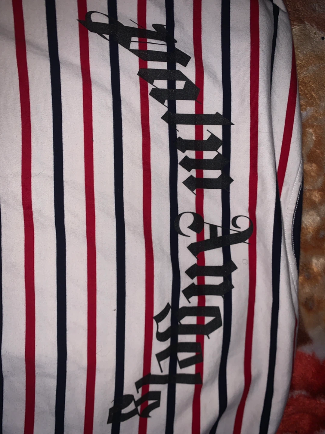 Palm Angels Bear Striped T-Shirt Size M - photo 4