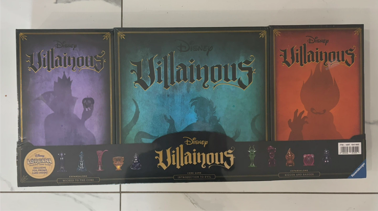 Disney Villainous Board Game Set (Sealed)