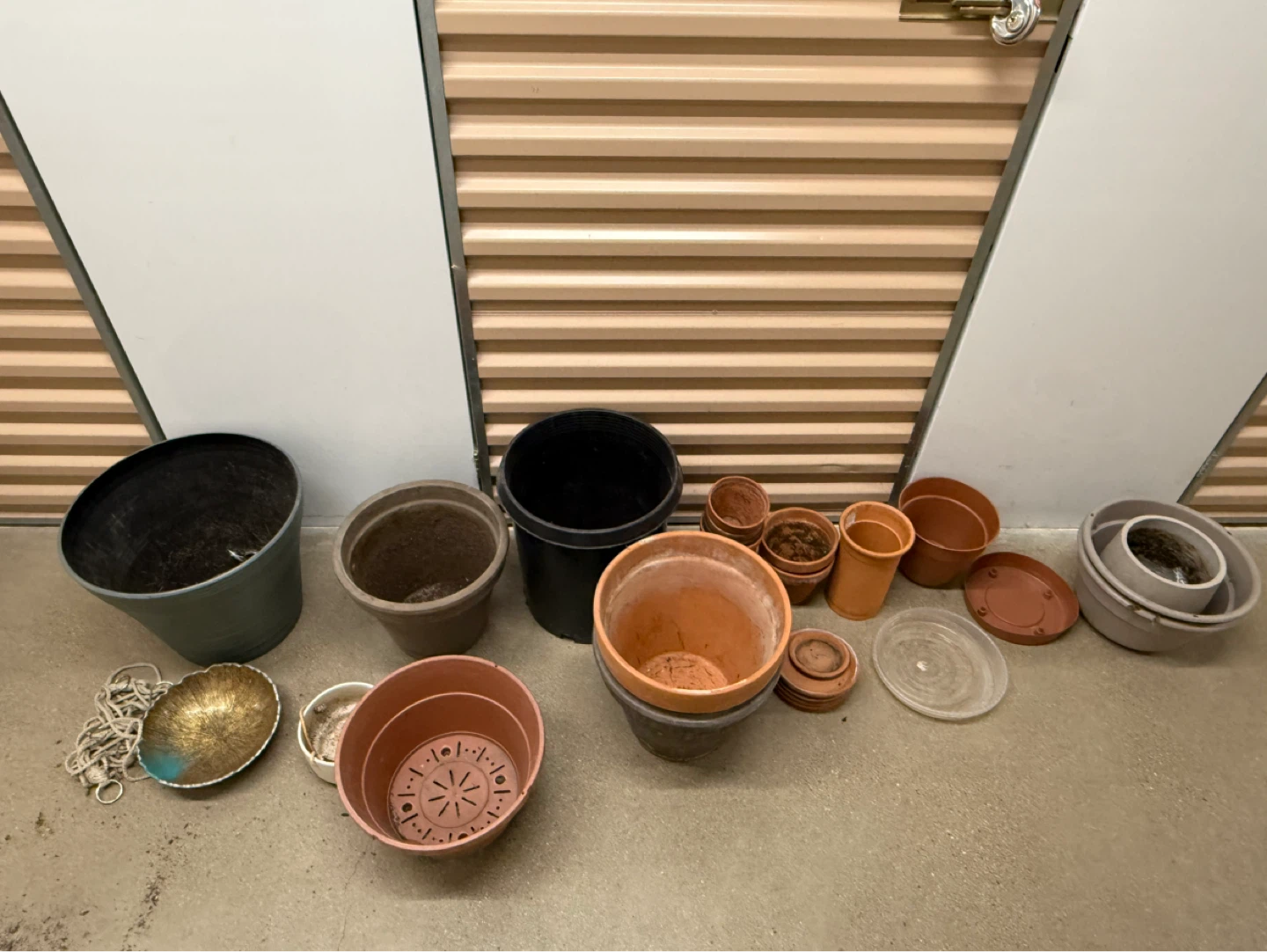 Assorted Plastic and Terracotta Plant Pots - photo 2