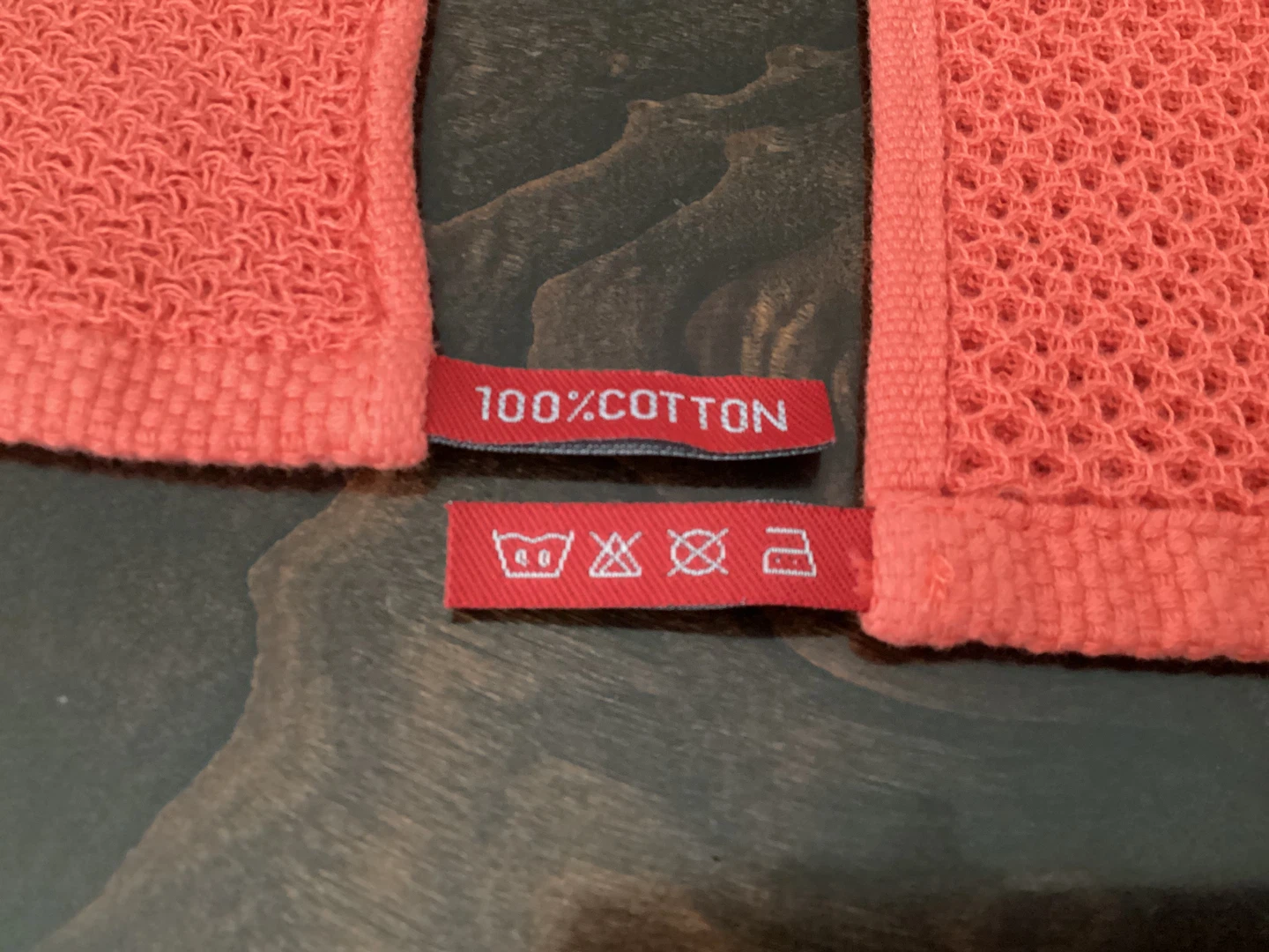 Set of 5 Coral 100% Cotton Kitchen Dish Cloths - photo 2