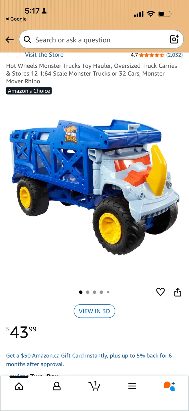 Hot Wheels Monster Trucks Toy Hauler Carrier - photo 3