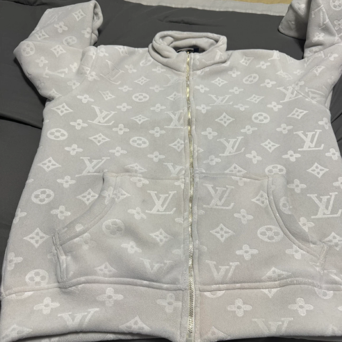 Louis Vuitton Monogram Fleece Zip-Up Jacket - XX-Large - photo 3