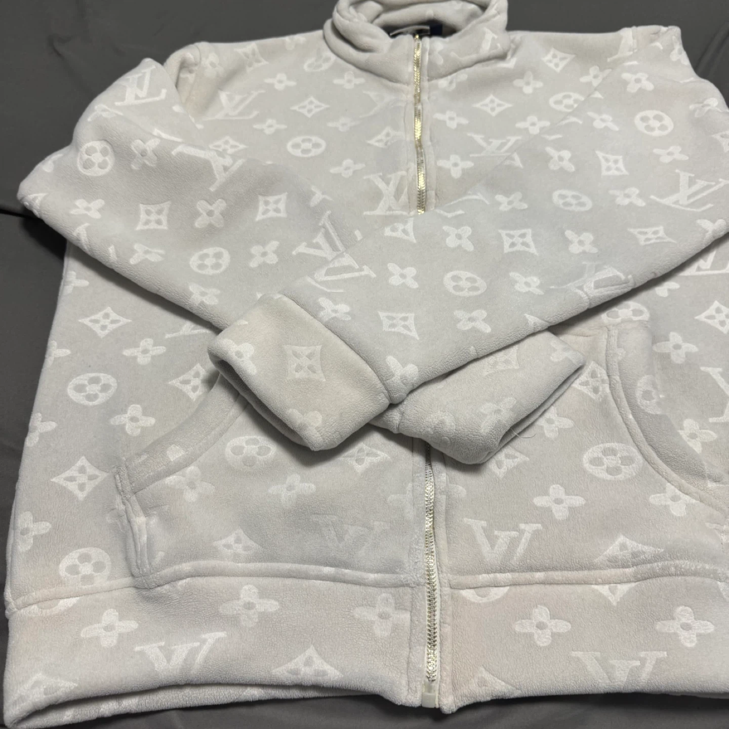 Louis Vuitton Monogram Fleece Zip-Up Jacket - XX-Large - photo 2