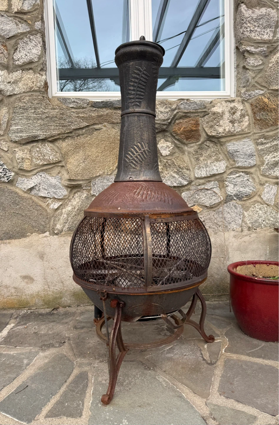 Cast iron Chiminea Firepit