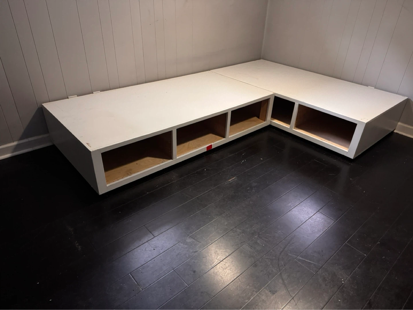 2 Twin Size Wooden Platforms with Storage - photo 2