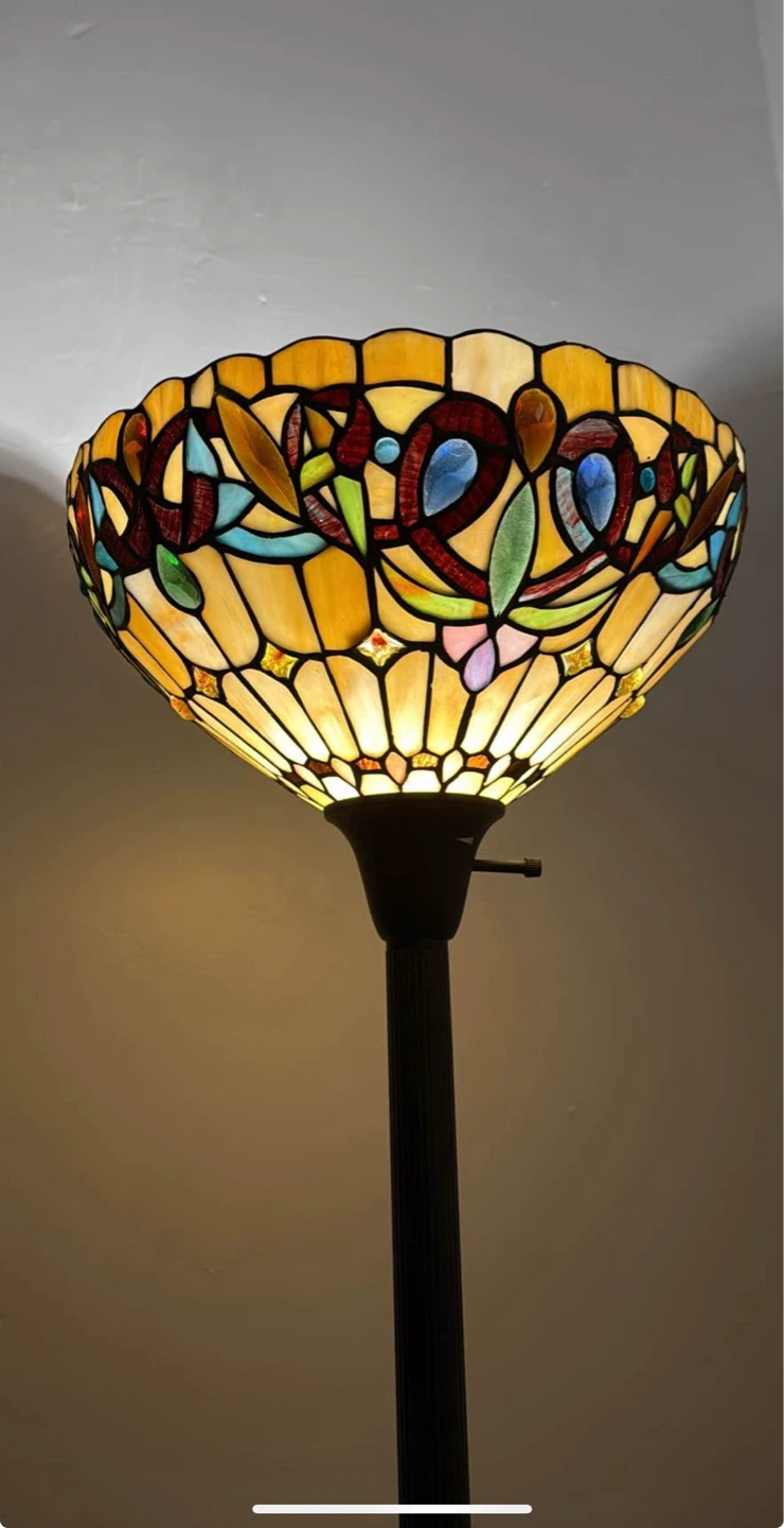 Tiffany Style Stained Glass Floor Lamp
