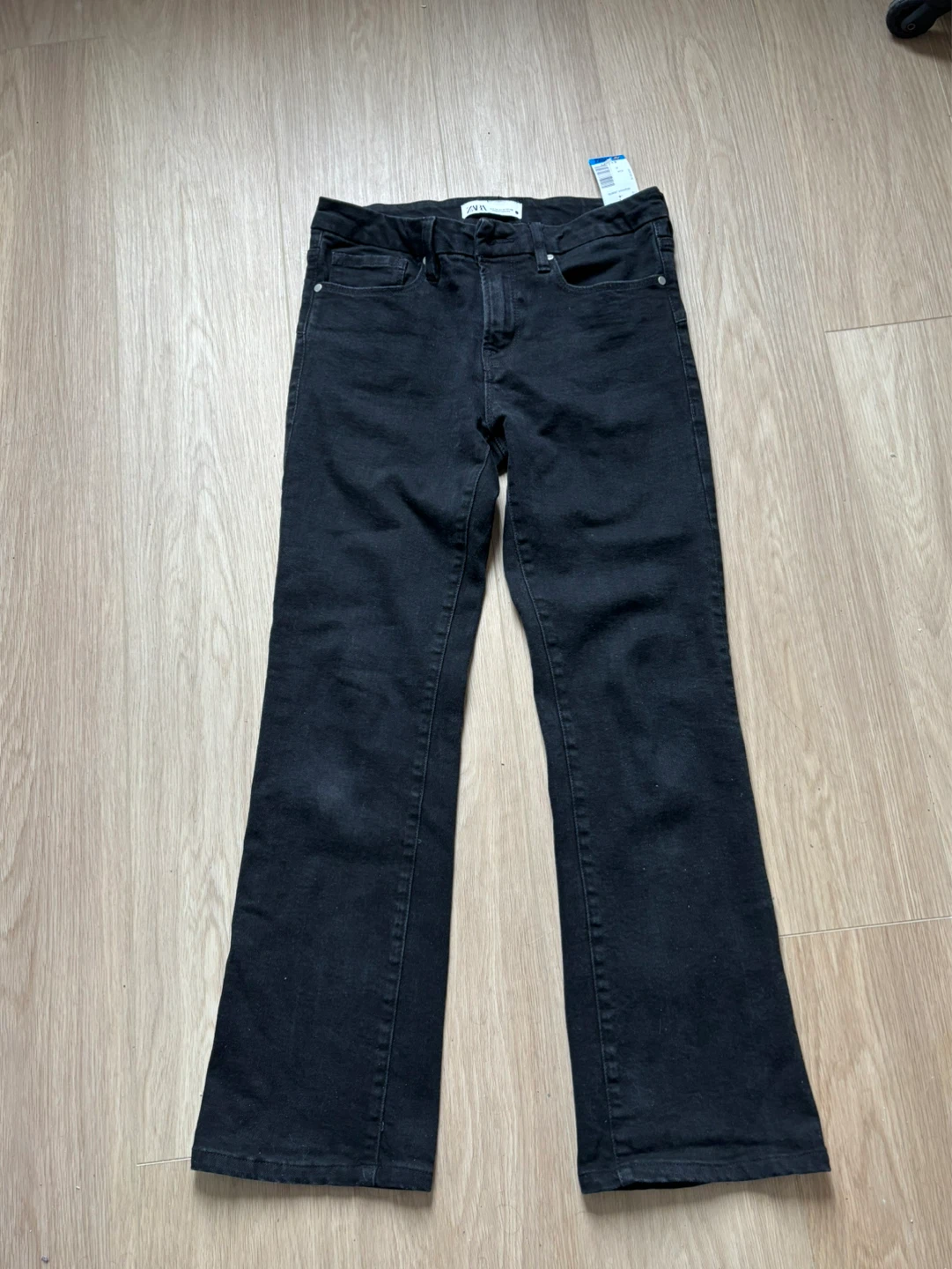 ZARA Women's Black Flare Jeans Size 10