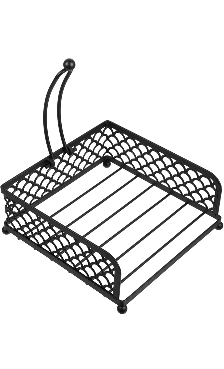 New Black Metal Napkin Holder