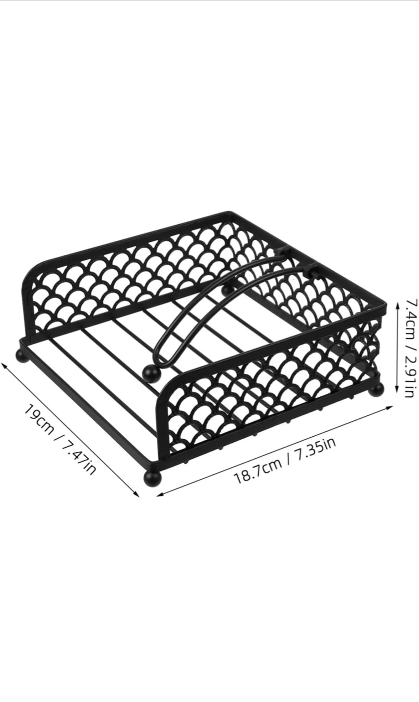 New Black Metal Napkin Holder - photo 3