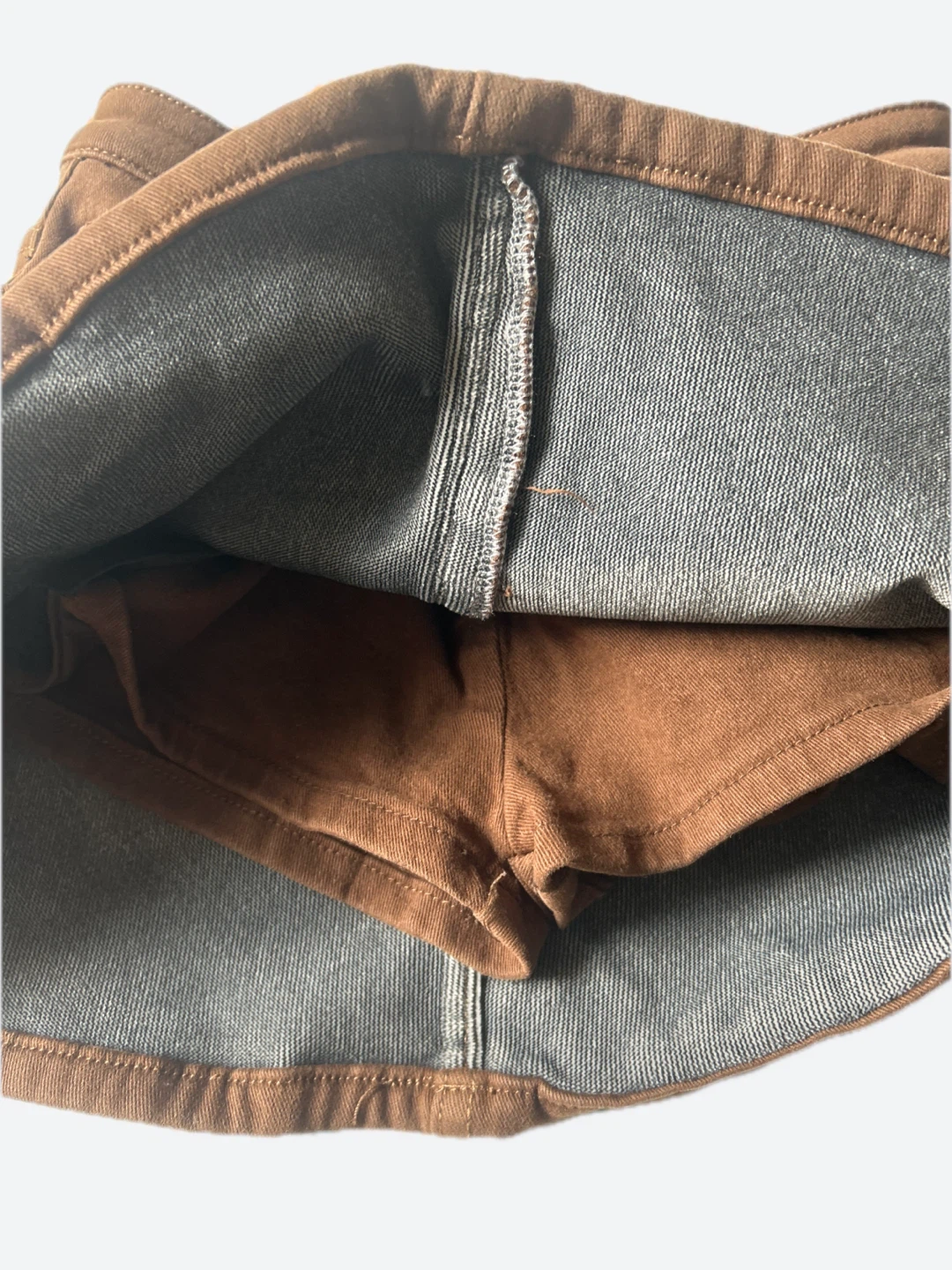 Winter Brown Denim Skirt size S - photo 2