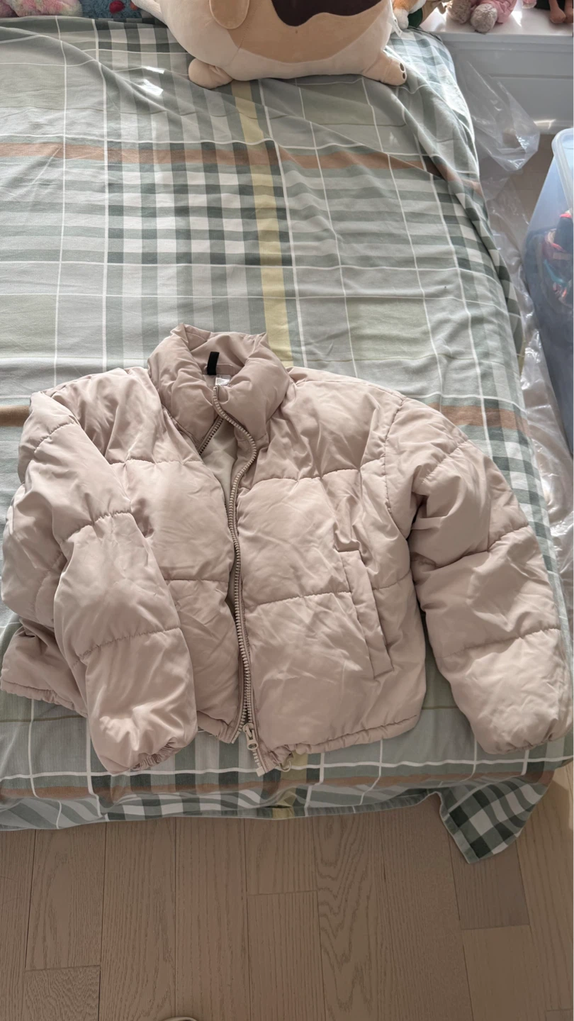 Light Pink Puffer Jacket large