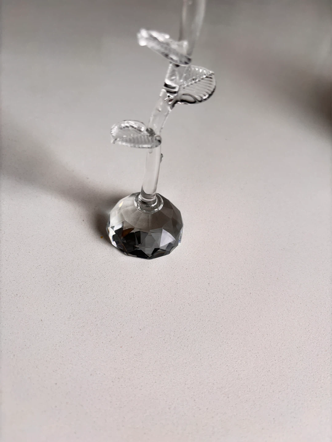 Crystal Glass Rose Figurine - Orange - photo 5