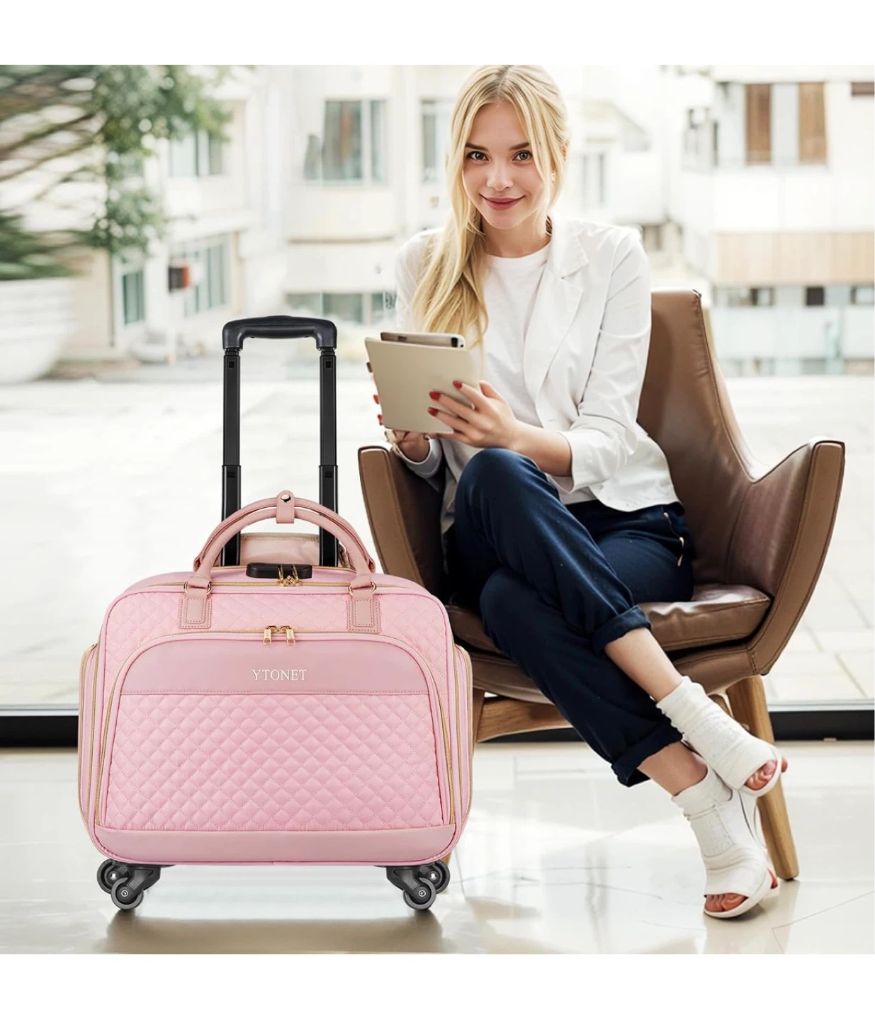 YTONET Pink Rolling bag 35L - photo 2