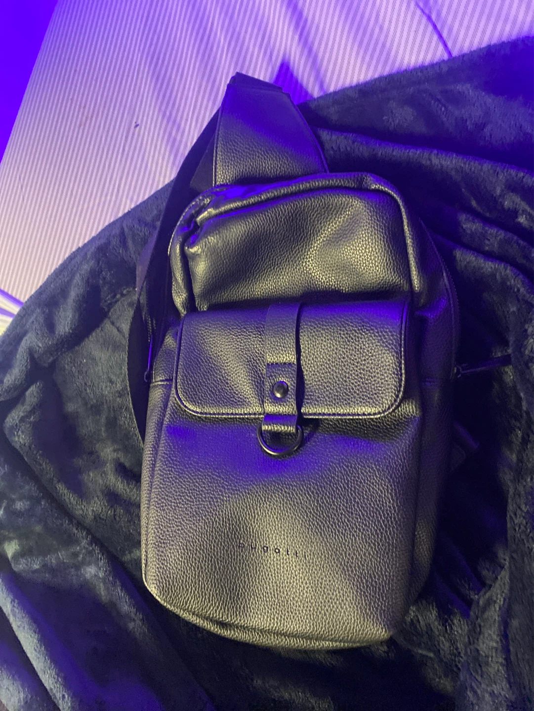 Bugatti Black Faux Leather Crossbody Bag - photo 3