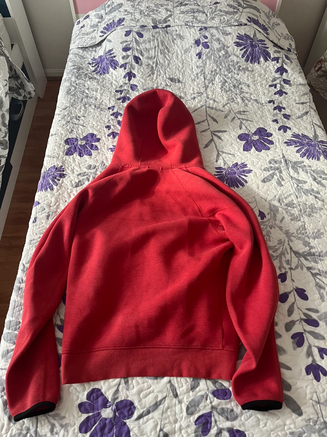 Nike Tech Fleece Full Zip Hoodie Red - photo 3