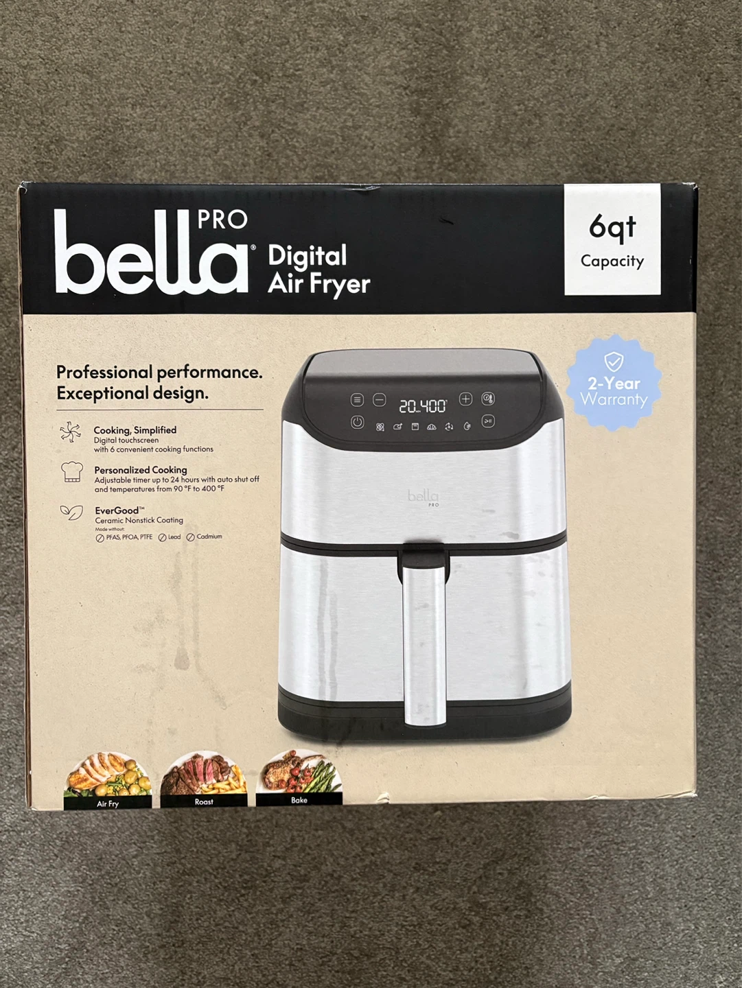 Bella Pro Series 6-Qt Digital Air Fryer