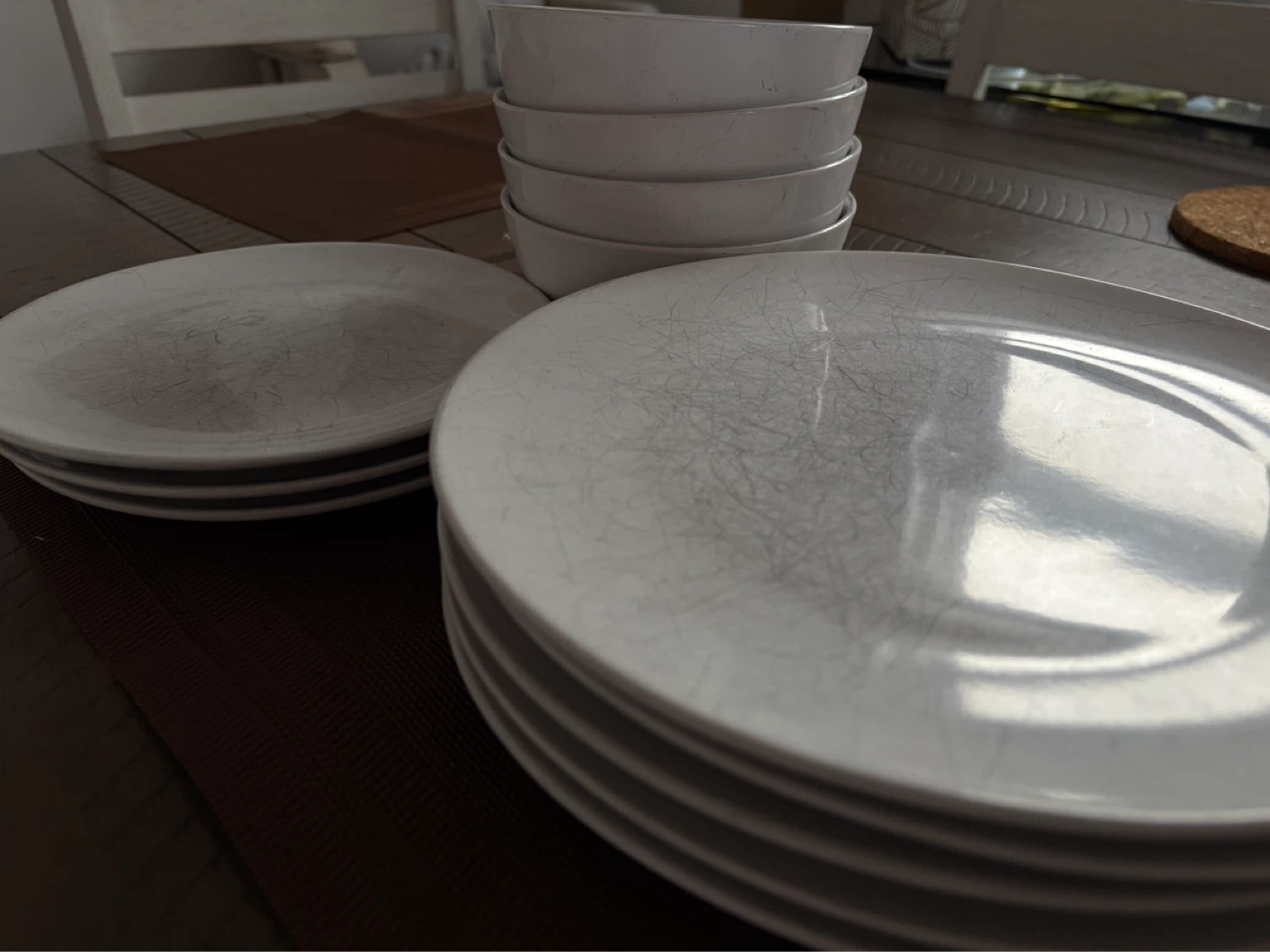 White Dinnerware Set - Plates and Bowls