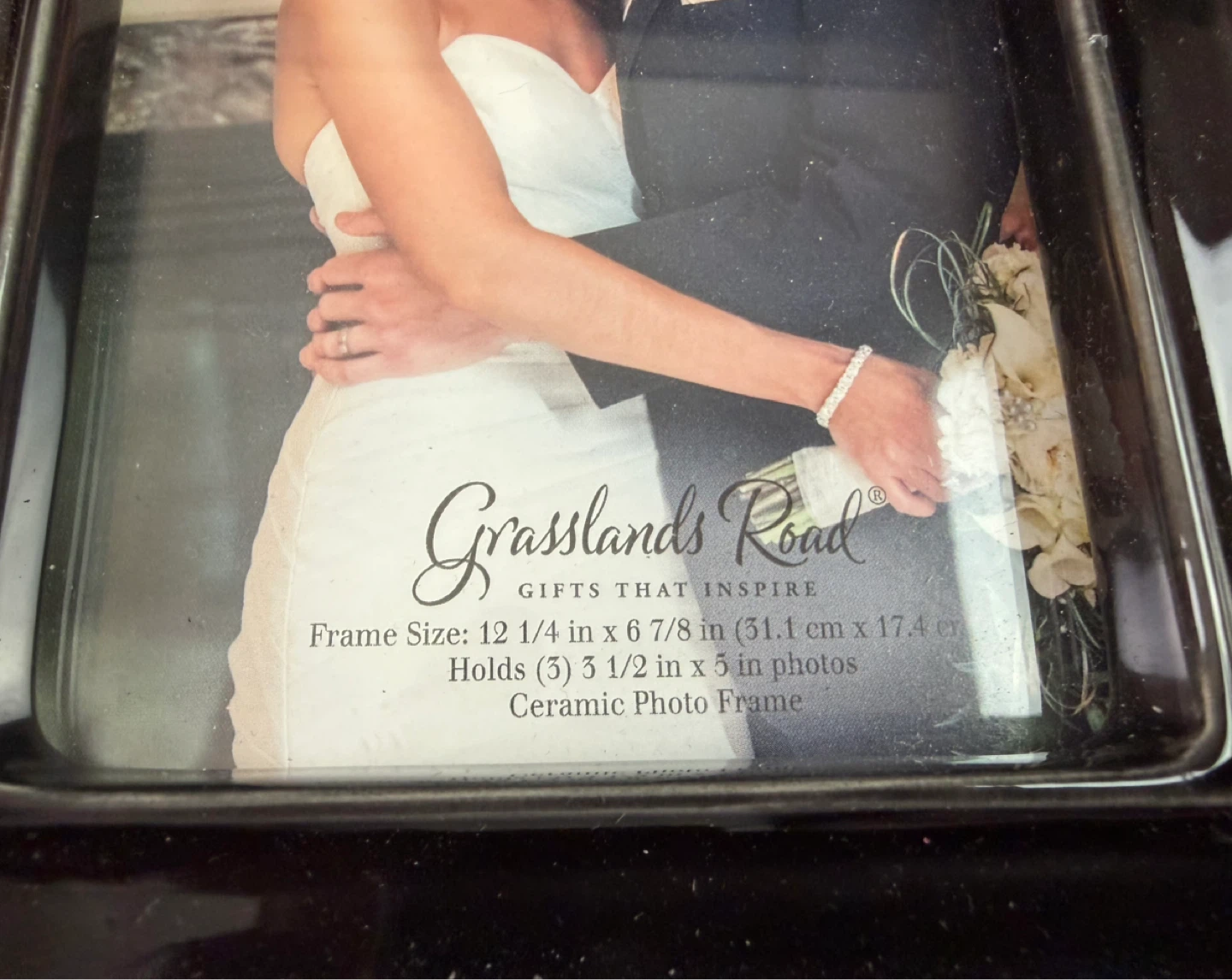 Grasslands Road "Our Wedding Day" Ceramic Triple Photo Frame - photo 5
