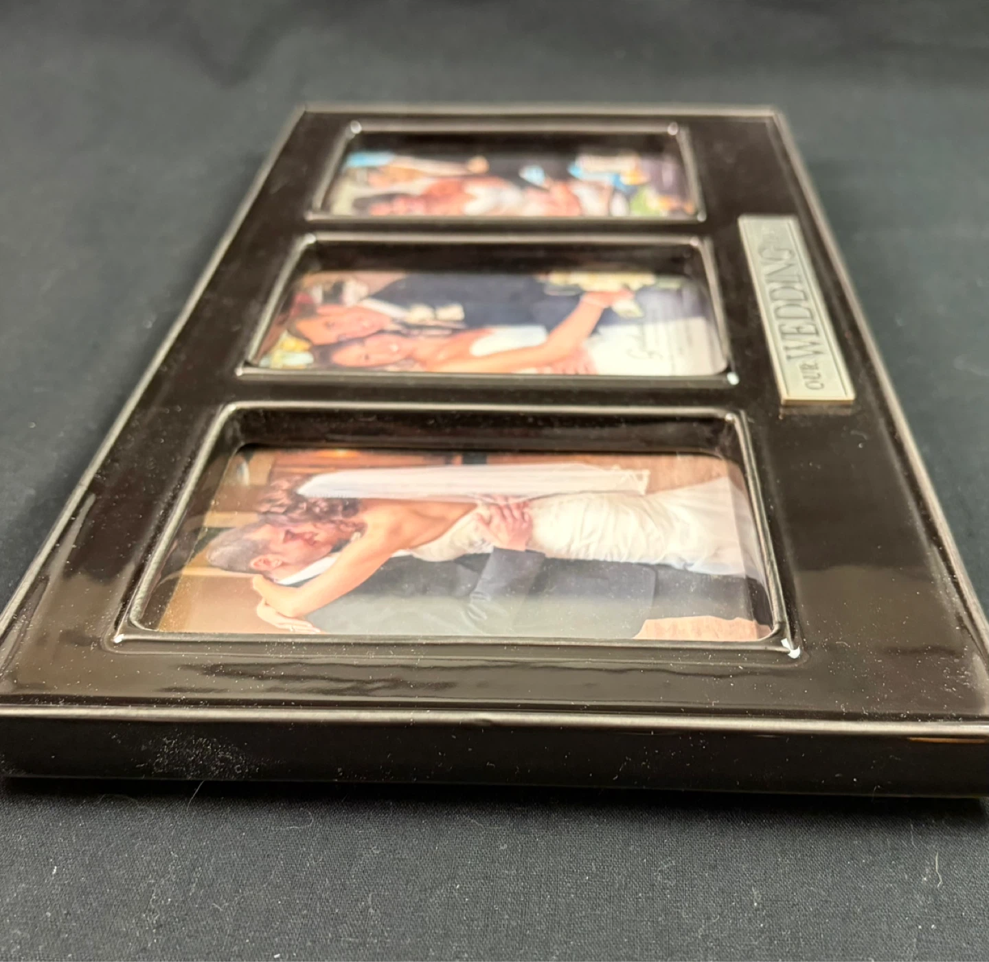 Grasslands Road "Our Wedding Day" Ceramic Triple Photo Frame - photo 3