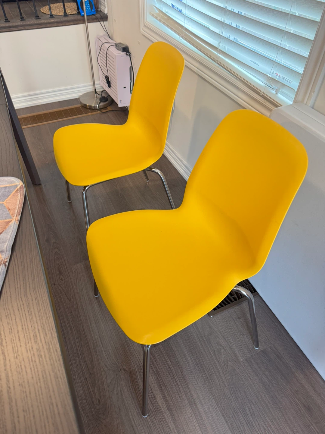 Set of 2 Yellow Dining Chairs - photo 3