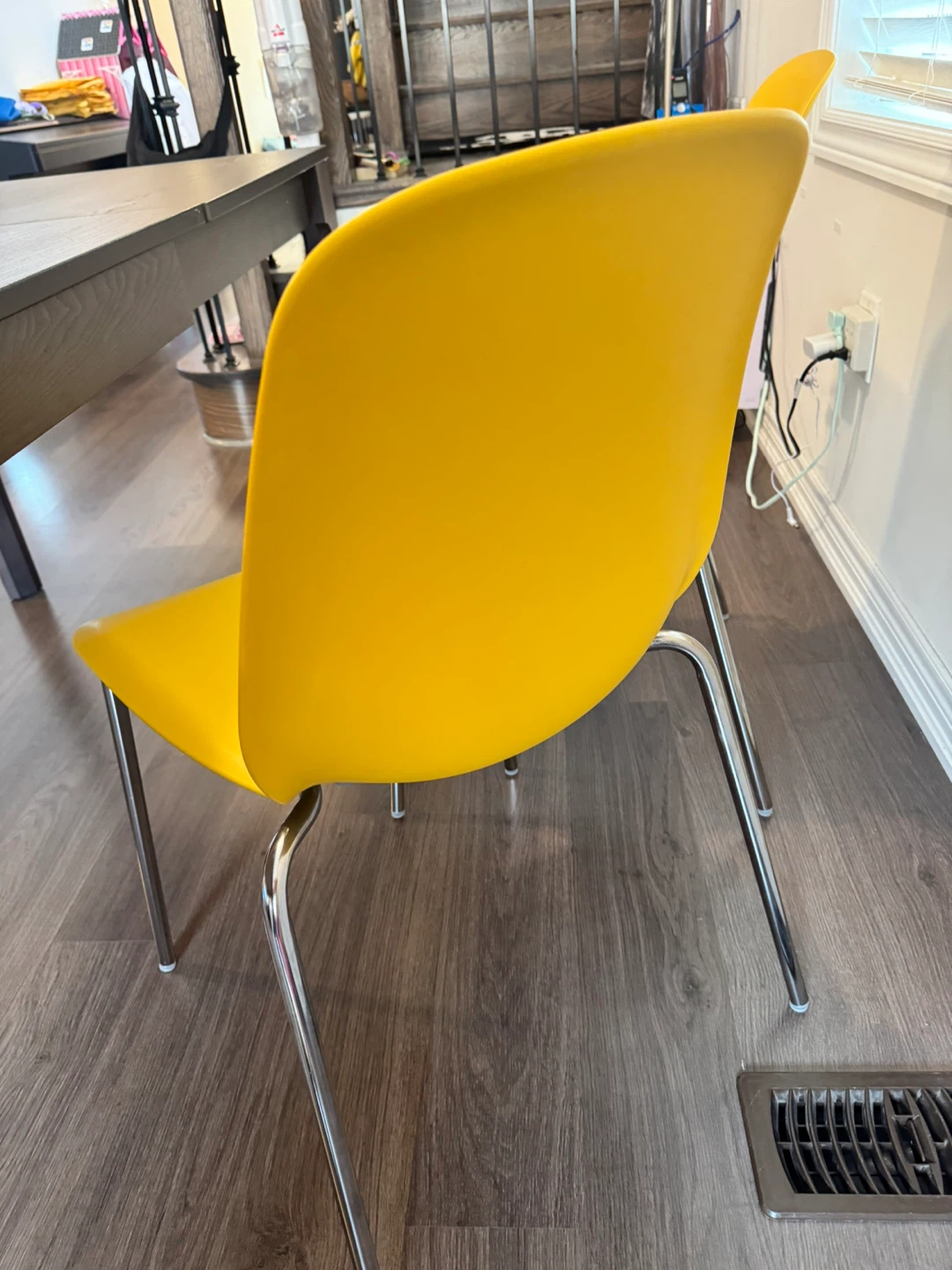 Set of 2 Yellow Dining Chairs - photo 2
