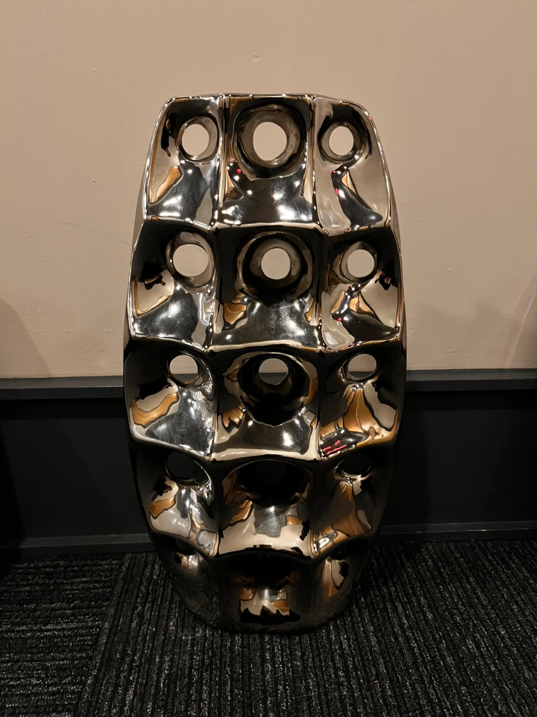 Silver Decorative Vase